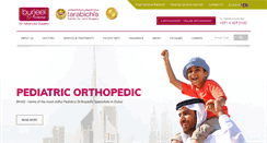 Desktop Screenshot of burjeelspecialty.com