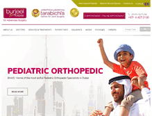 Tablet Screenshot of burjeelspecialty.com